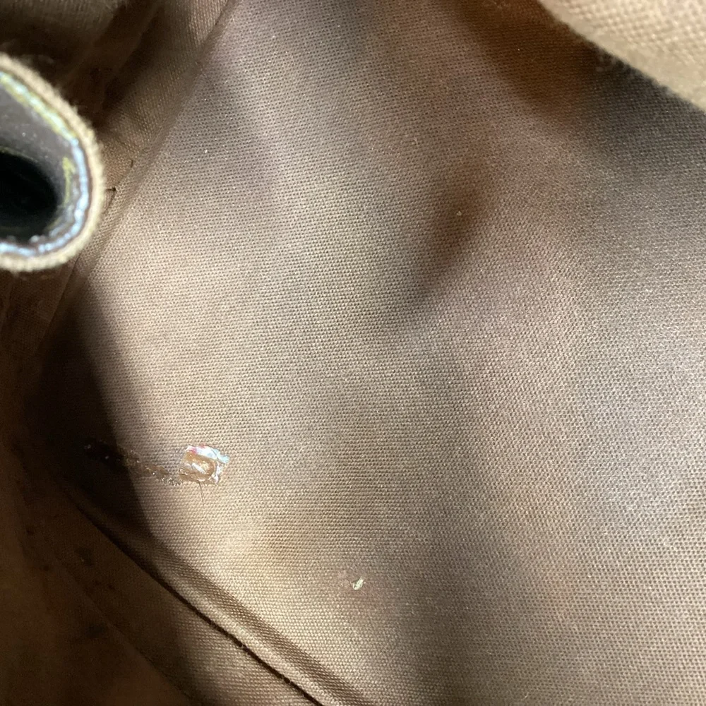 Louis Vuitton Monogram Alma Handbag Brown Coated Canvas Leather